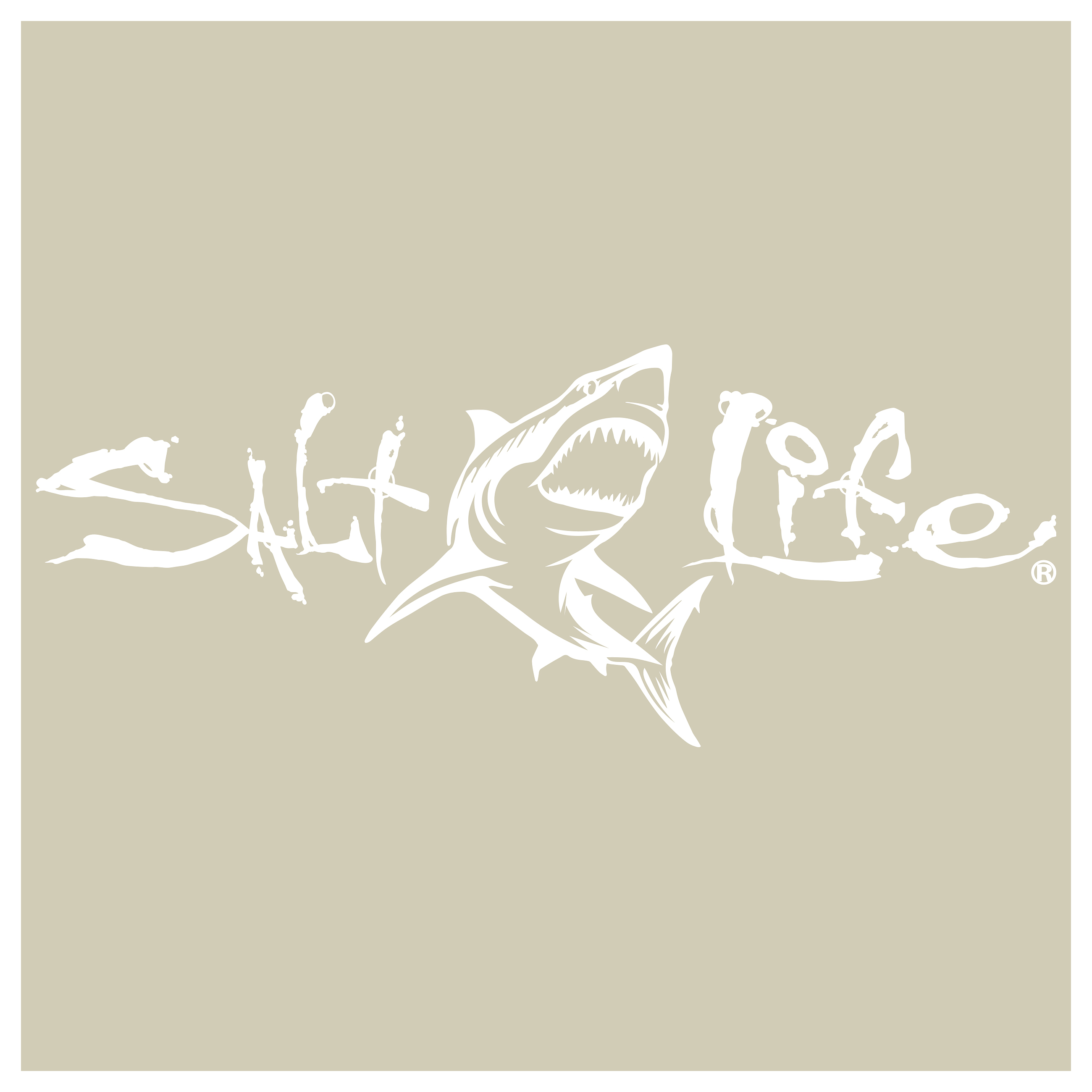 Salt Life Signature Great White Small Decal | Bass Pro Shops